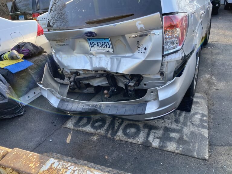 El seguro cubre daños en un choque de atrás en Argentina