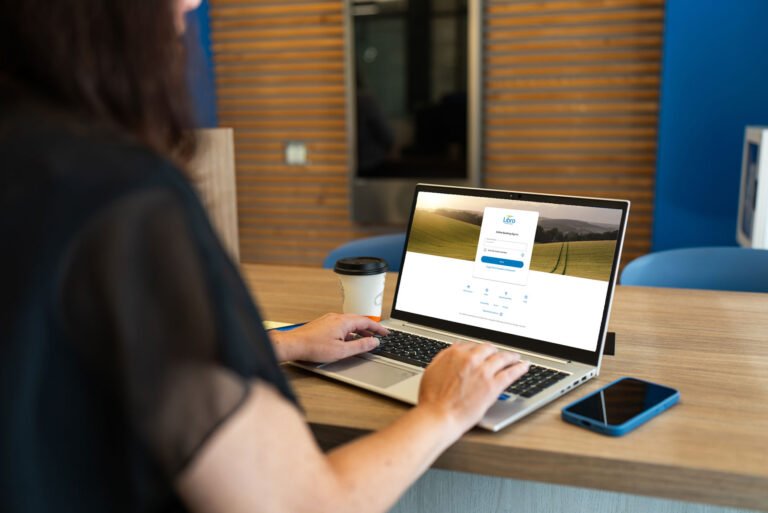 Cómo Crear Usuario en Visa Home para Gestionar tu Cuenta Online 16 persona usando laptop para banca online 1